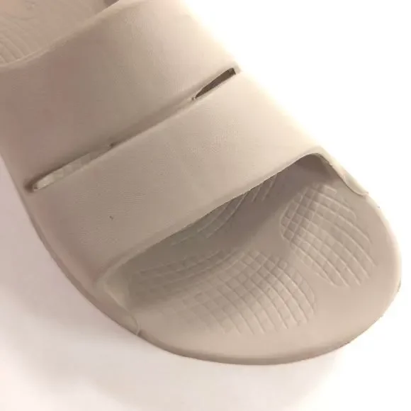 OOFOS Casual Slip On Slide Sandal Womens Size 10 Mens Size 8 41 Beige - Picture 8 of 9